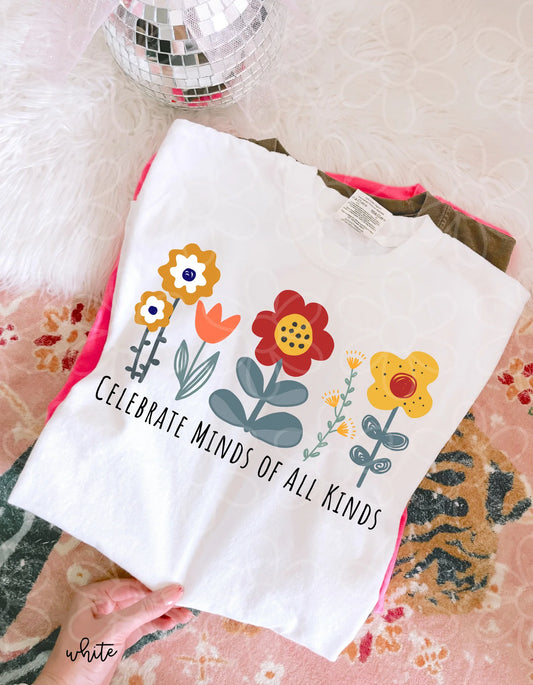 Celebrate Minds Of All Kinds DTF Transfer