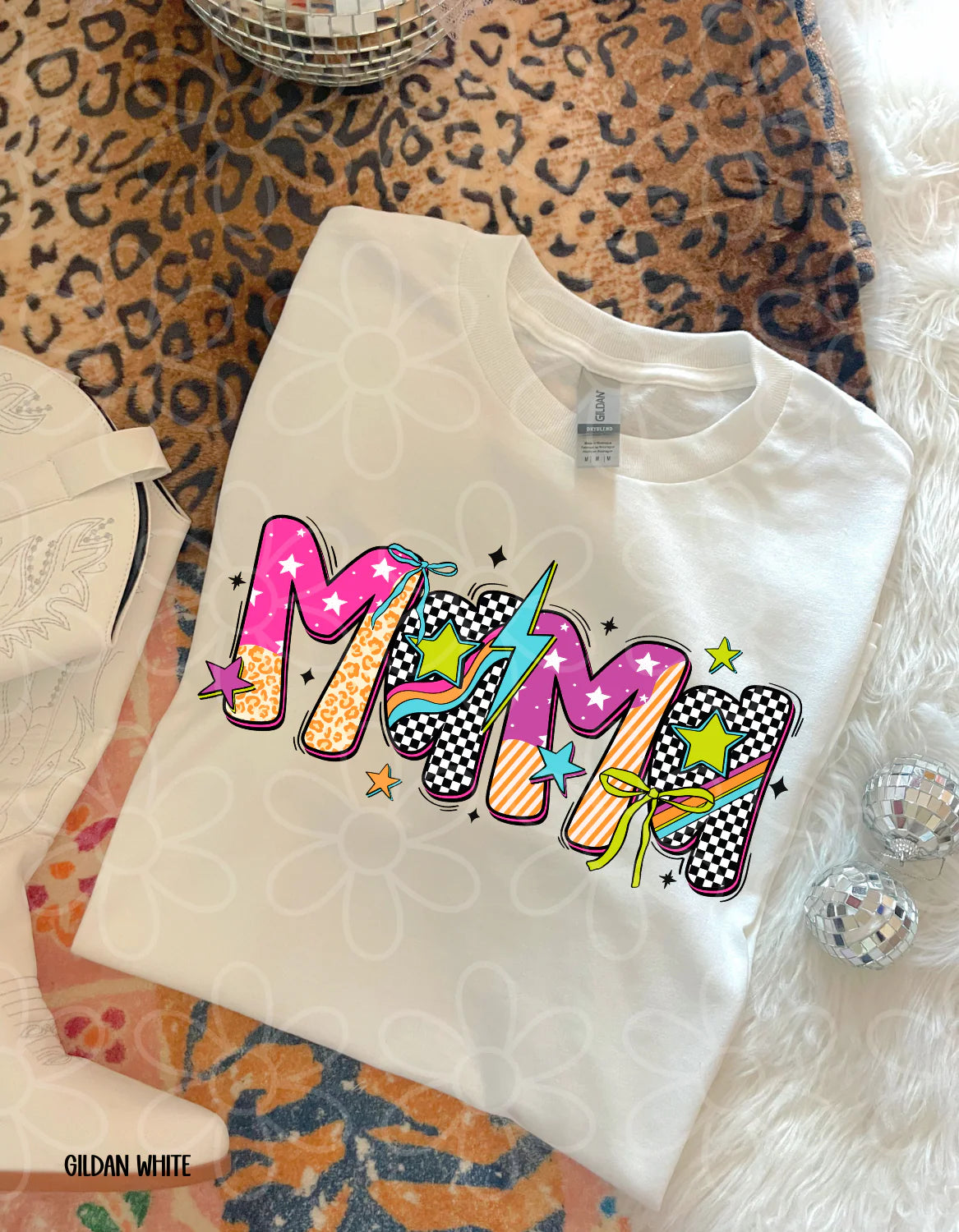 Colorful Retro MaMa DTF Transfer