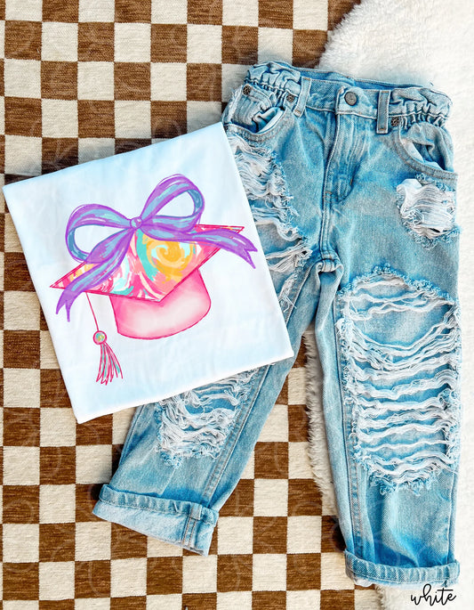 Coquette Graduation Hat DTF Transfer