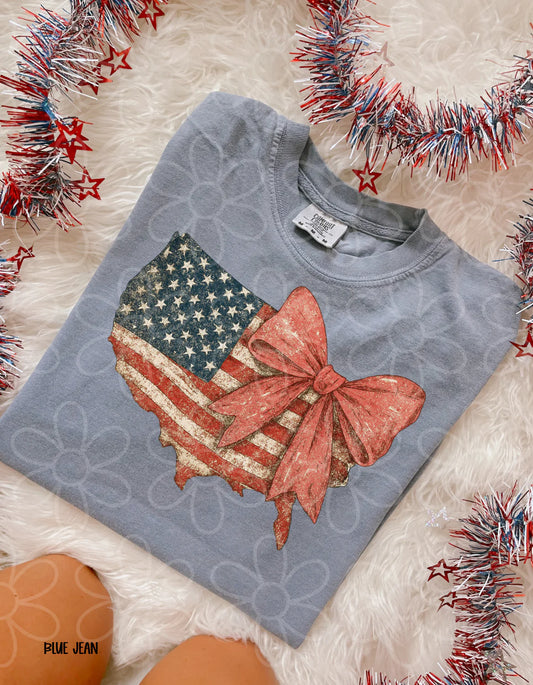 Coquette USA Flag Tee
