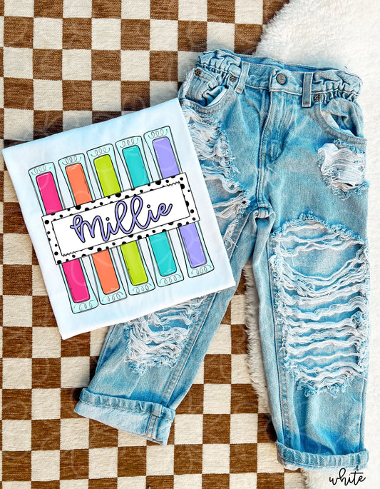 Custom Girl Popsicle DTF Transfer