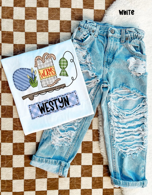 Custom Names Fishing DTF Transfer