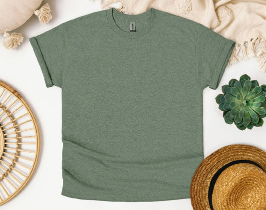 Gildan 5000 - Heather Military Green