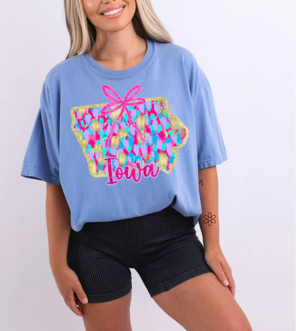 Watercolor States DTF Transfer Only