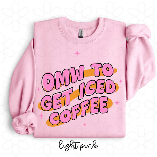 OMW To Get Iced Coffee DTF Transfer