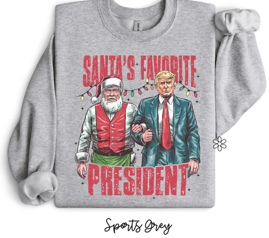 Youth Santa's Favorite President Tee