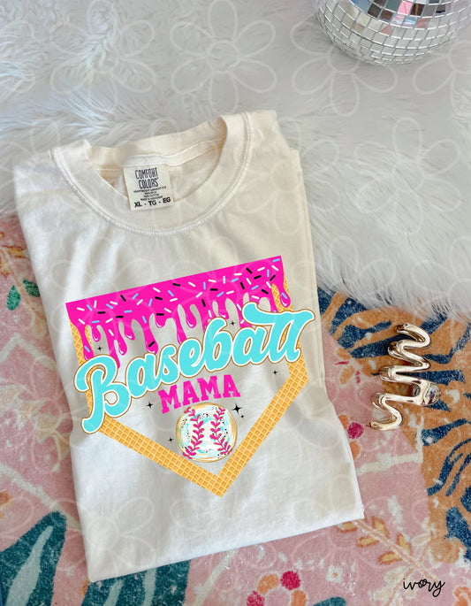 Drip Base Baseball Mama DTF Transfer