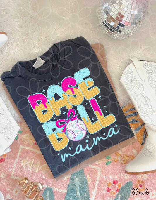 Drip Baseball Mama DTF Transfer