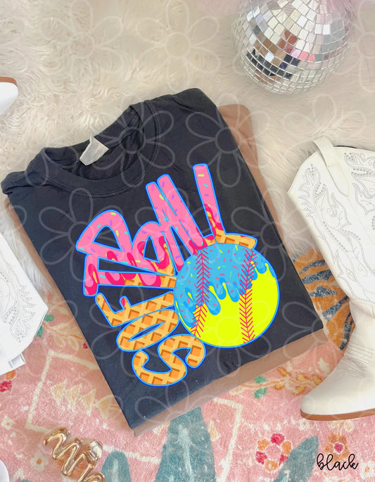 Drip Softball DTF Transfer