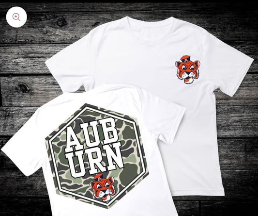 Front & Back Camo ‘Auburn’ 🏈 DTF Transfer Only