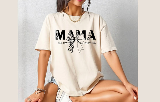 Mama Cheetah - SINGLE COLOR SCREEN PRINT