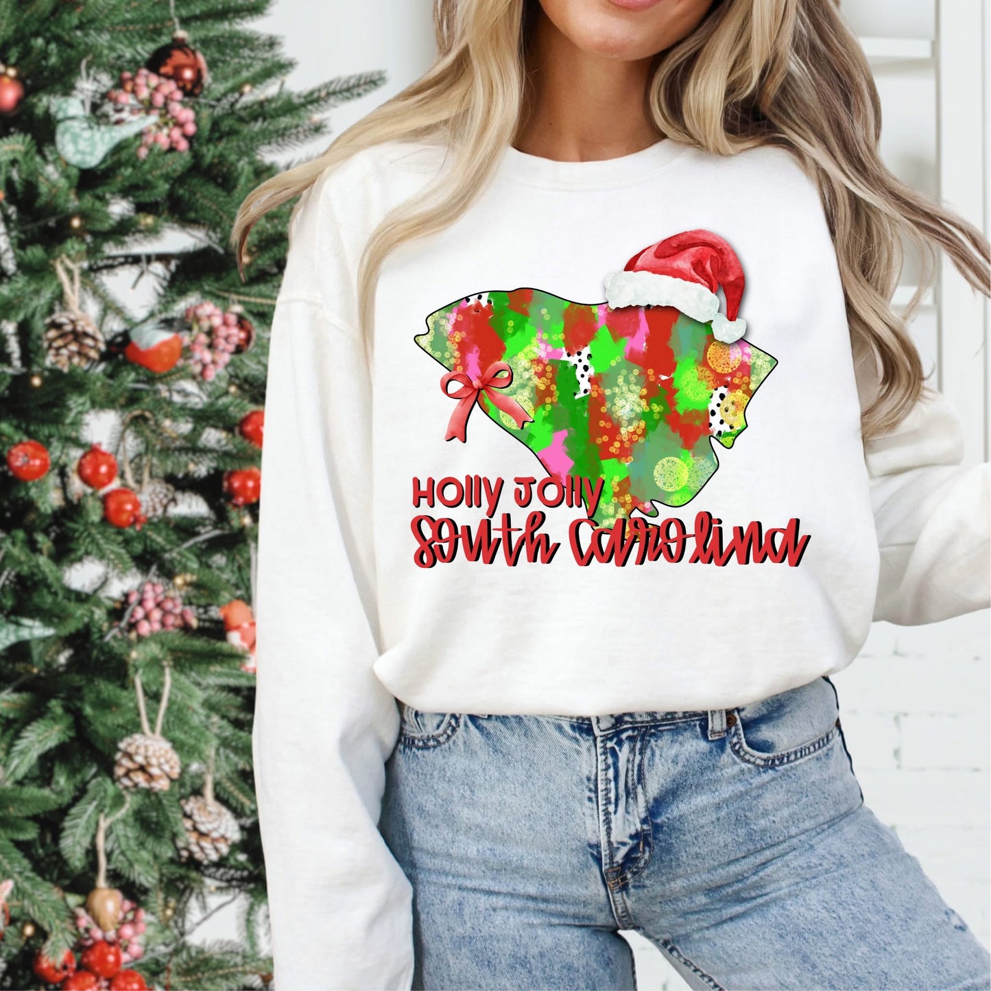 Holly Jolly States (Multiple Options) DTF Transfer