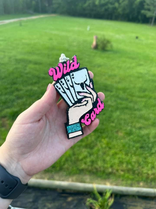 Wild Card Hand Car Freshie
