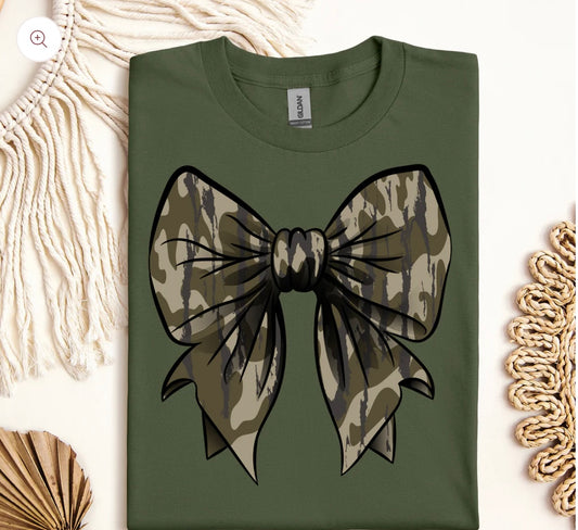 Camo Bow DTF Transfer Only