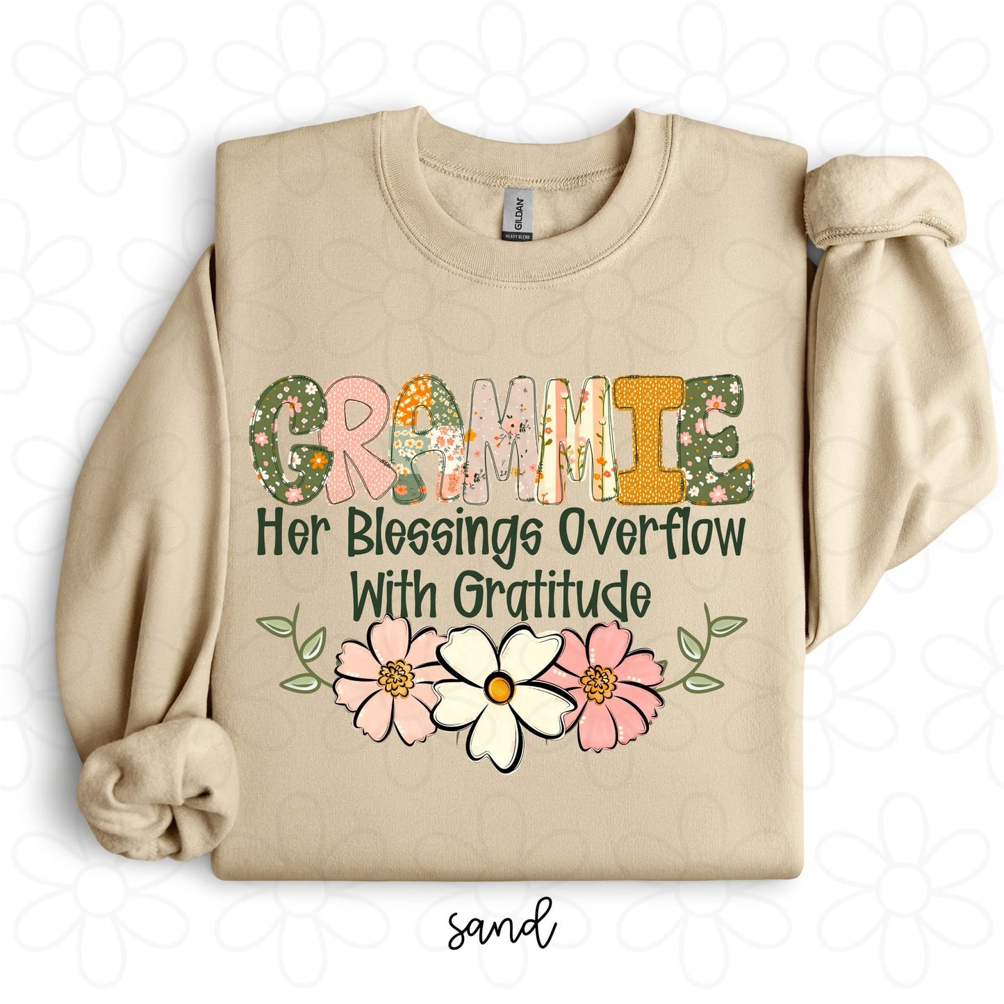 Custom Her Blessings Overflow With Gratitude (Multiple Options) DTF Transfer