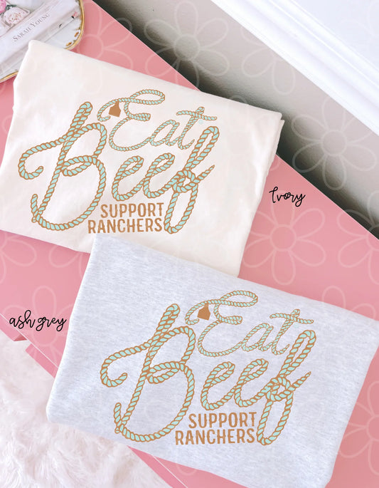 Eat Beef Support Ranchers DTF Transfer