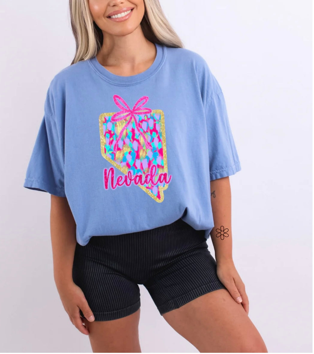 Watercolor States DTF Transfer Only