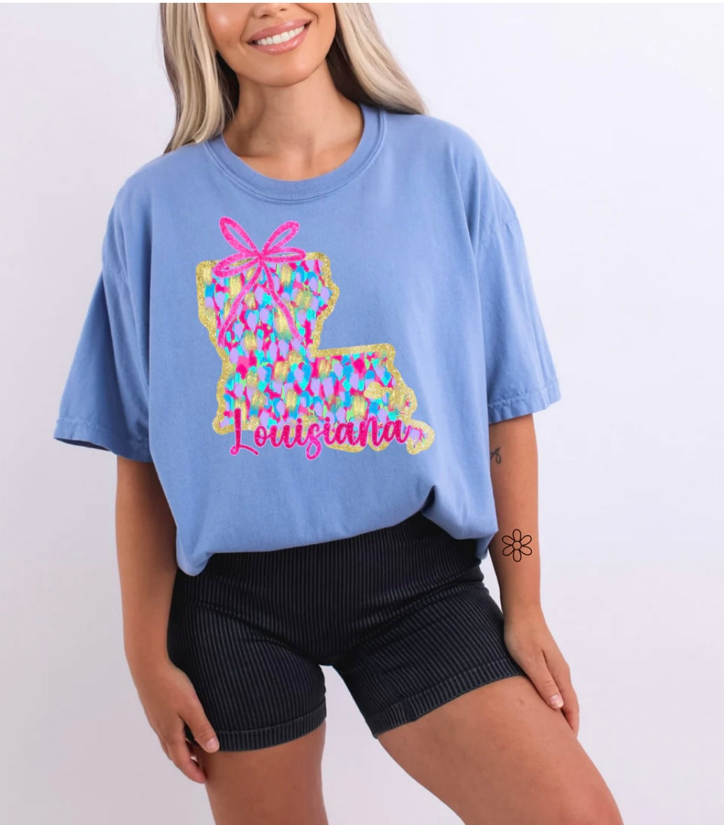 Watercolor States DTF Transfer Only