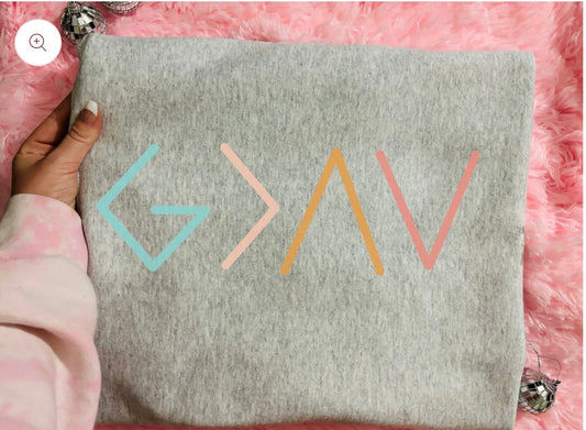 God is Greater Than the Highs and Lows DTF Transfer Only