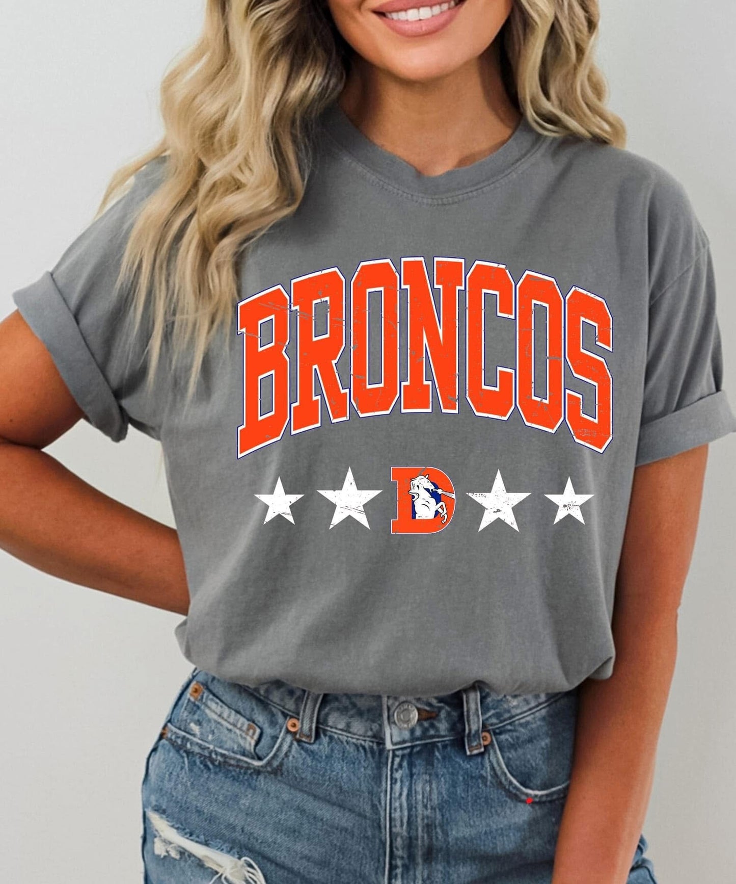 Vintage Broncos DTF Transfer Only