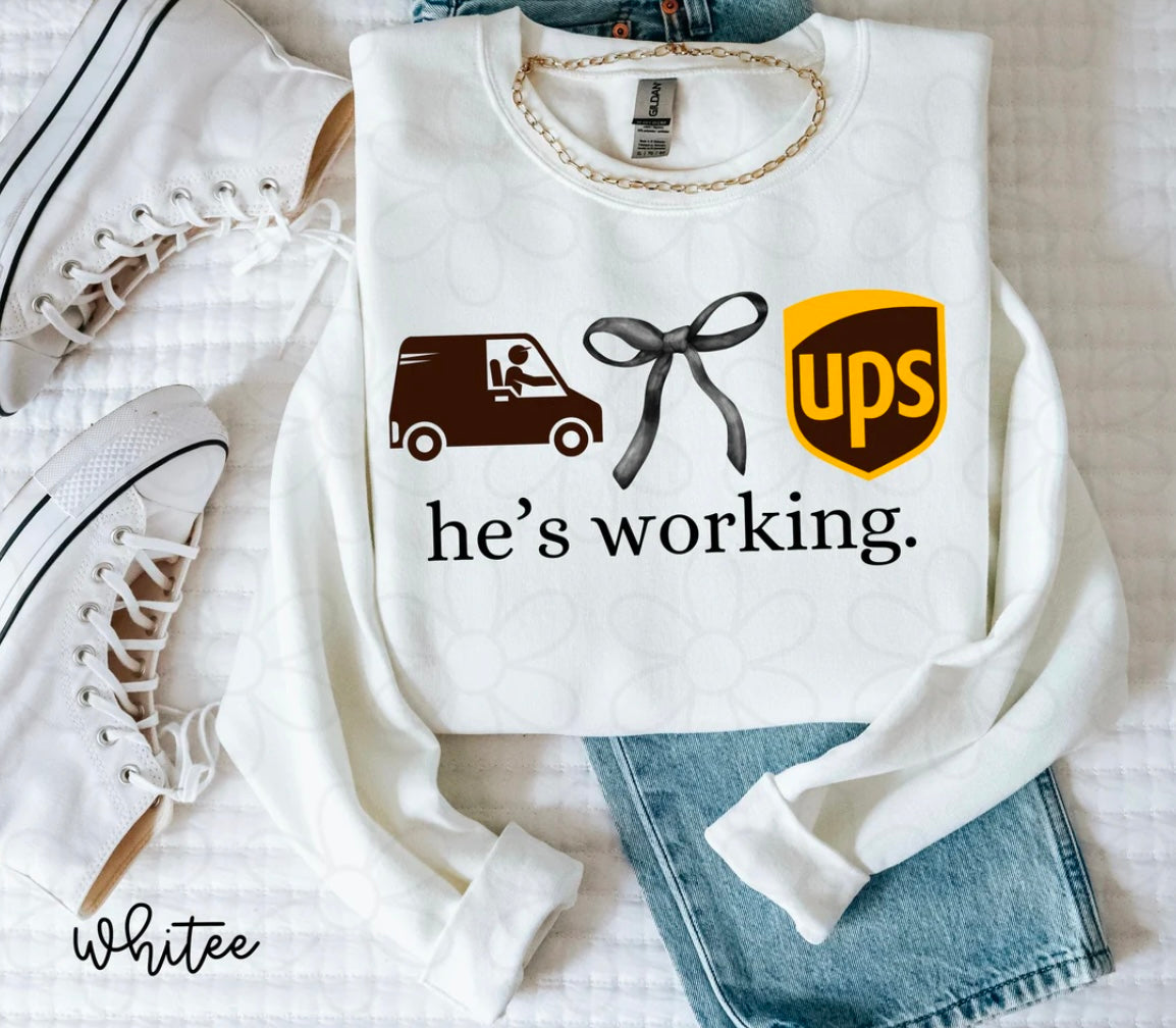 He's Working (Multiple Options) DTF Transfer