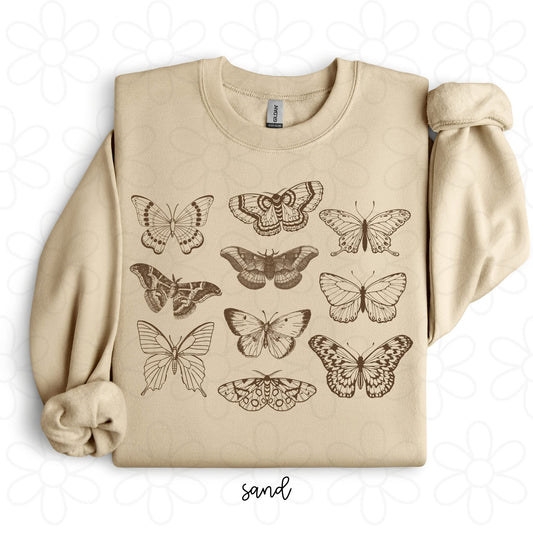 Vintage Butterflies DTF Transfer