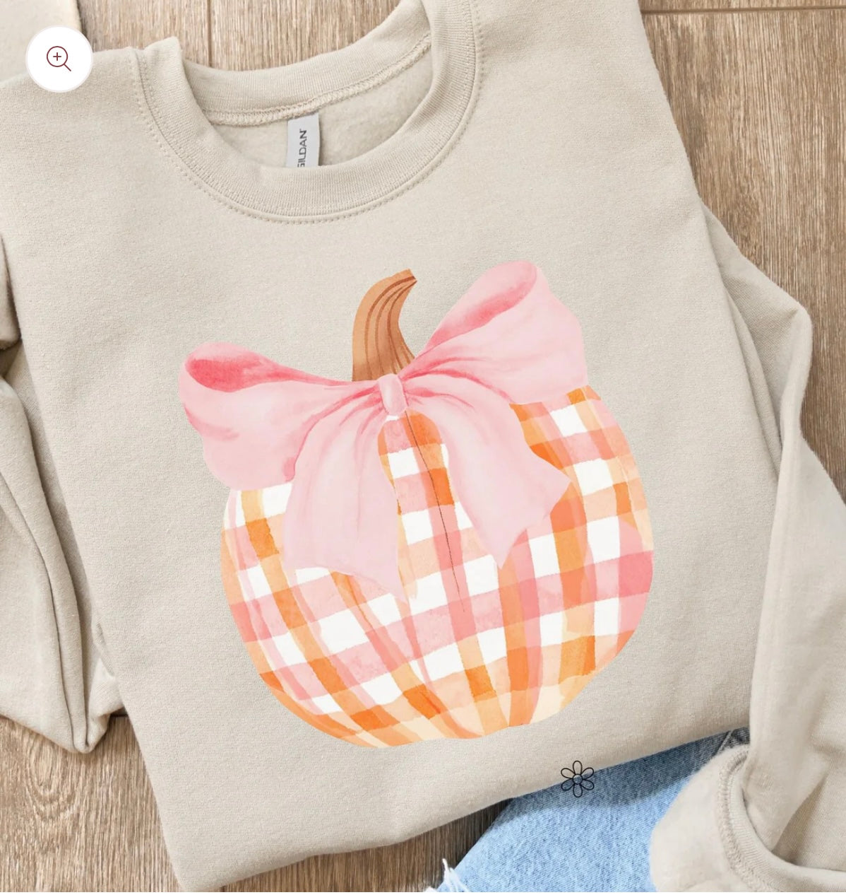 Pumpkin Bow DTF Transfer Only