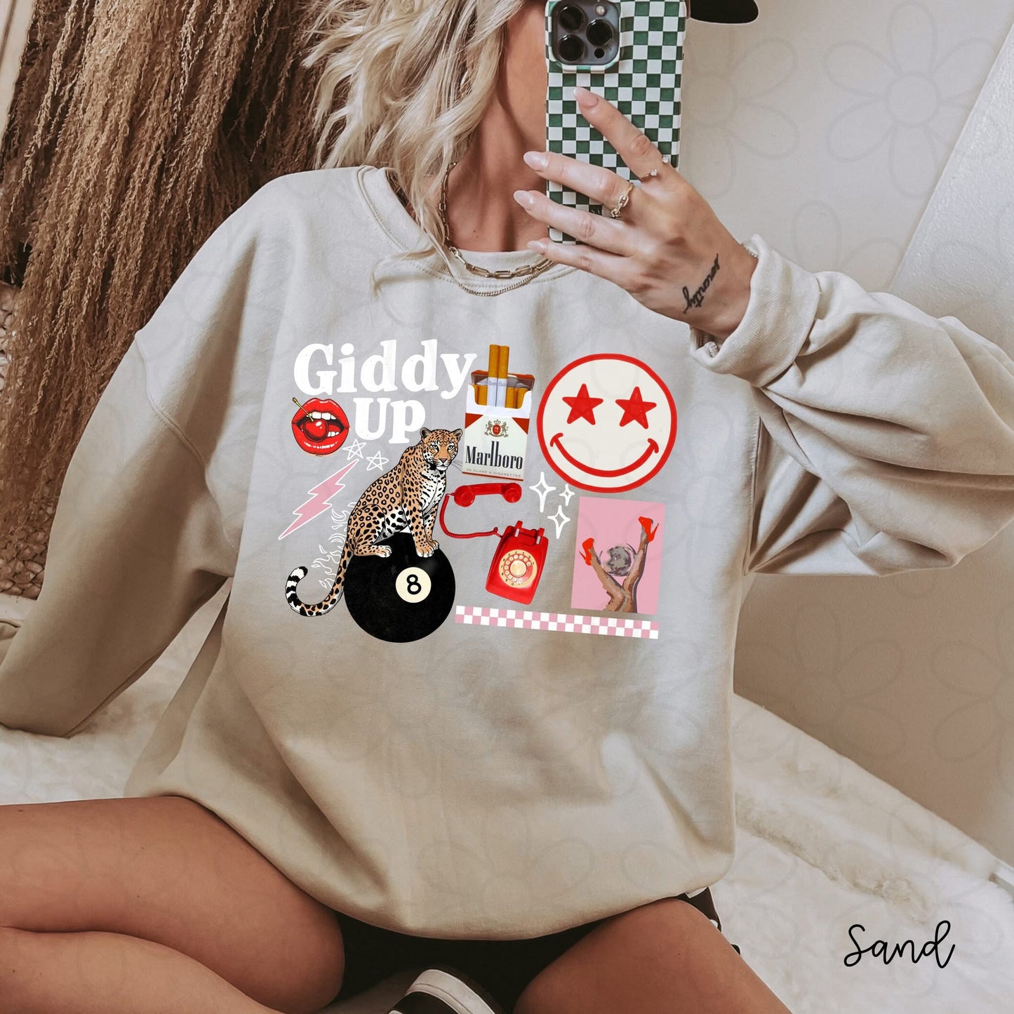 Giddy UP ( White Design ) DTF Transfer