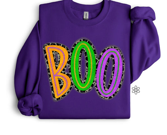 Boo Leopard DTF Transfer Only