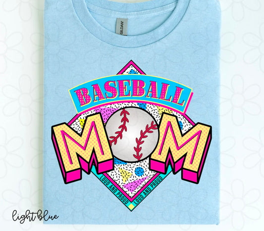 Baseball Mom DTF Transfer