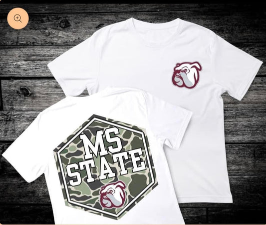 Camo MSU Tee