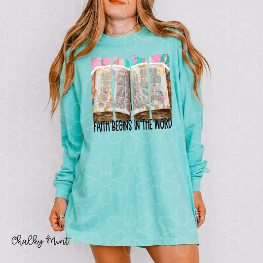 Faith Begins In The Word DTF Transfer