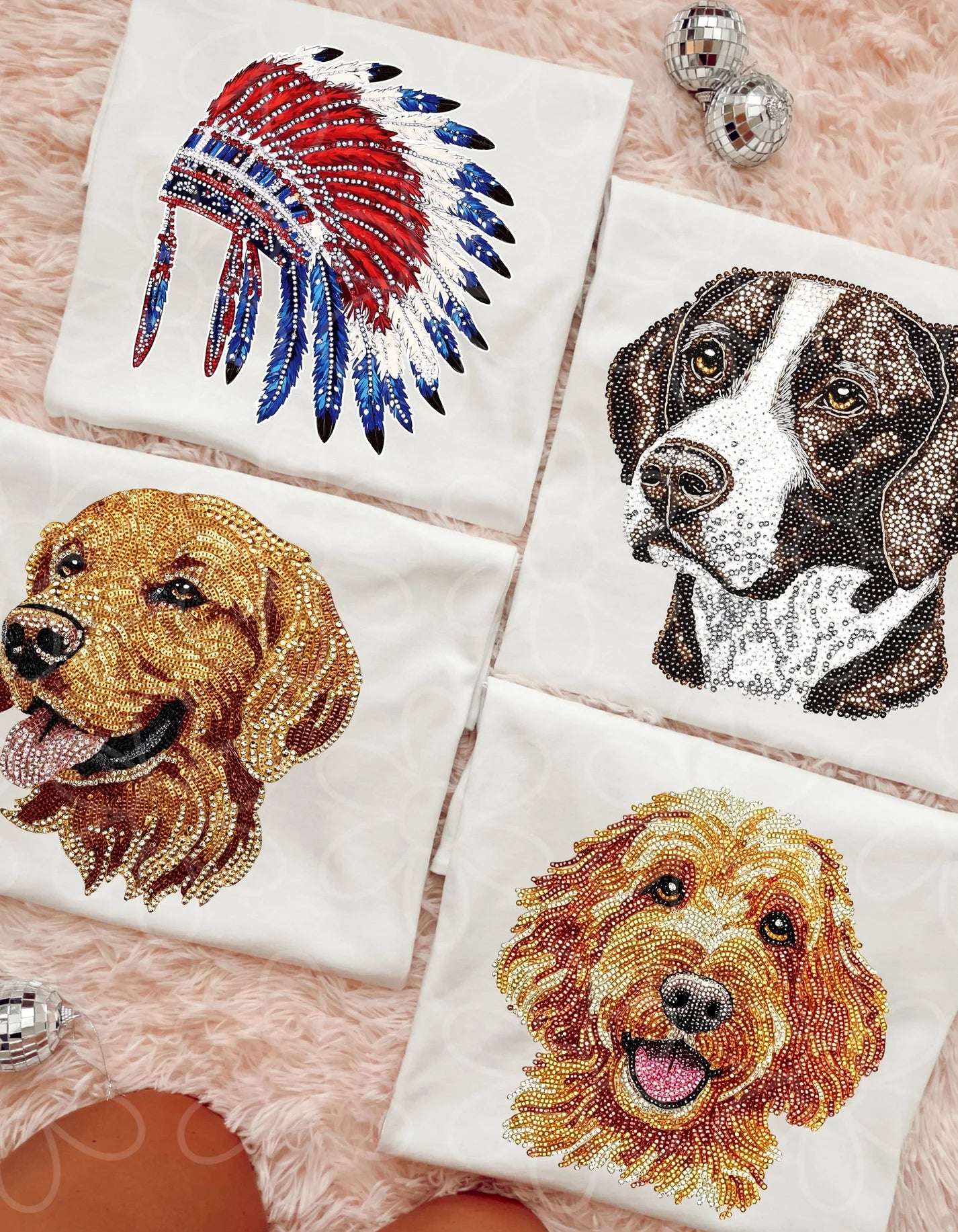 Faux Rhinestone Tees: Multiple Options