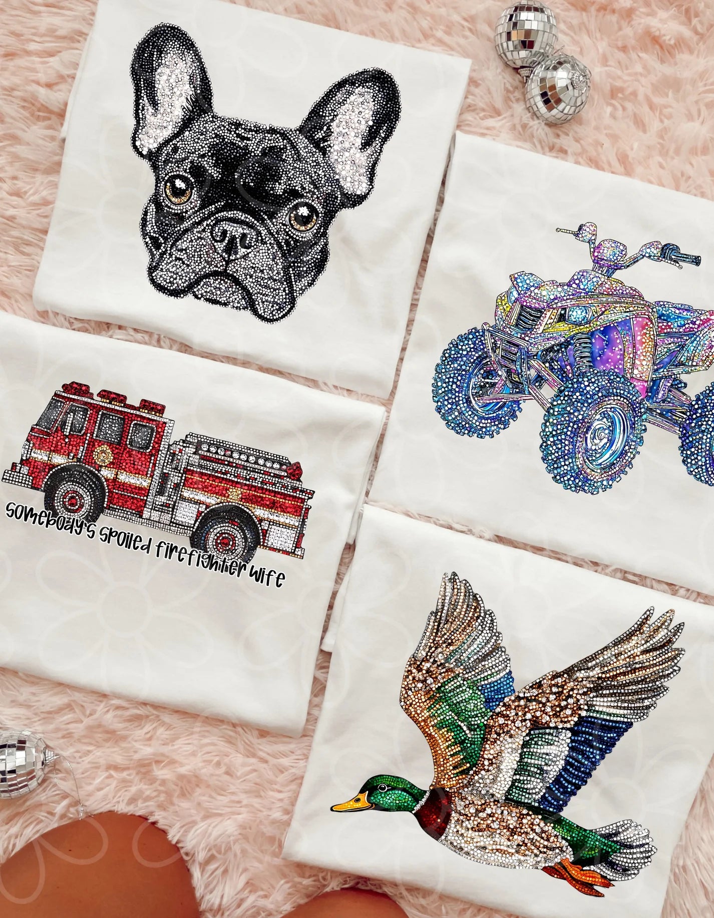 Faux Rhinestone Tees: Multiple Options