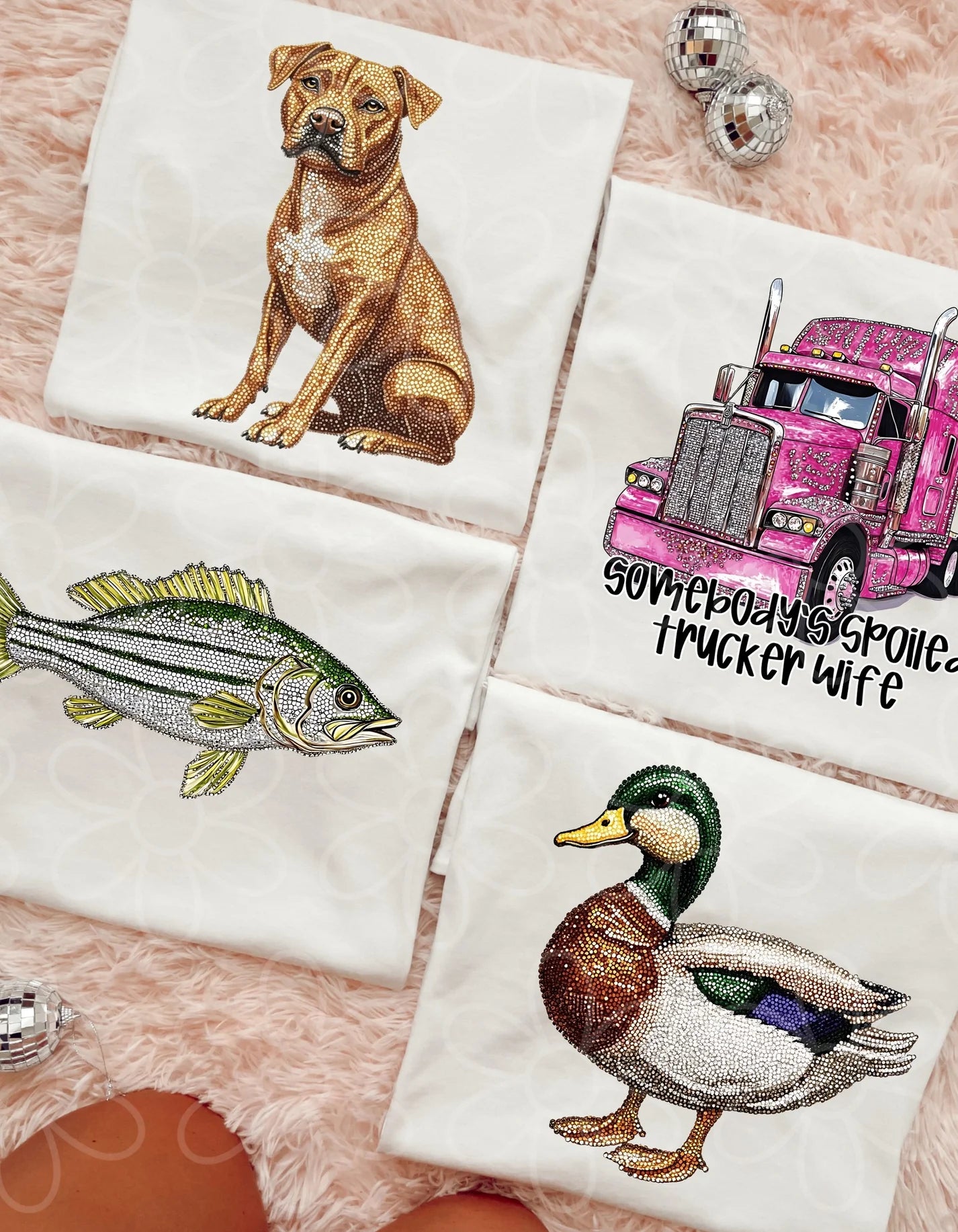 Faux Rhinestone Tees: Multiple Options