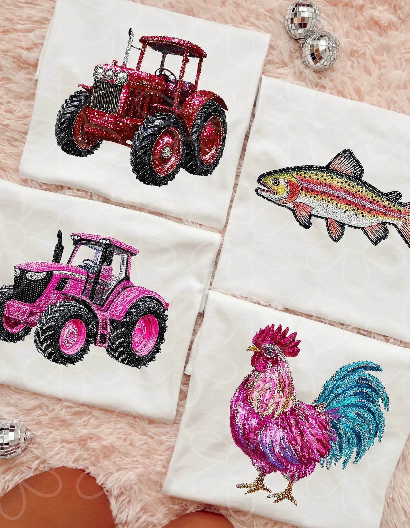 Faux Rhinestone Tees: Multiple Options