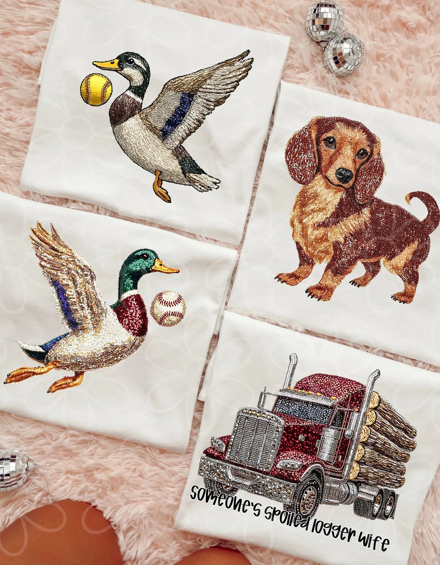 Faux Rhinestone Tees: Multiple Options