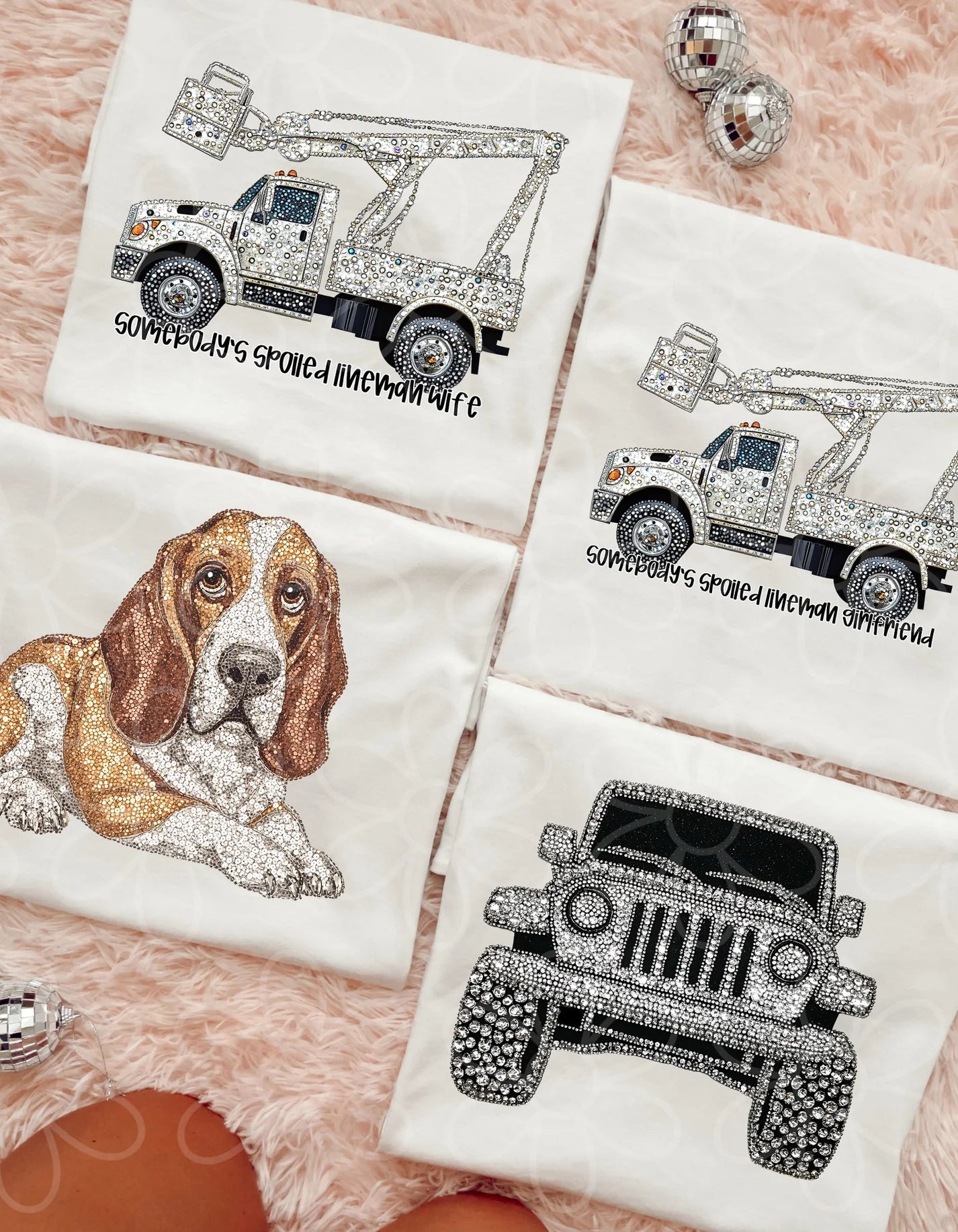 Faux Rhinestone Tees: Multiple Options