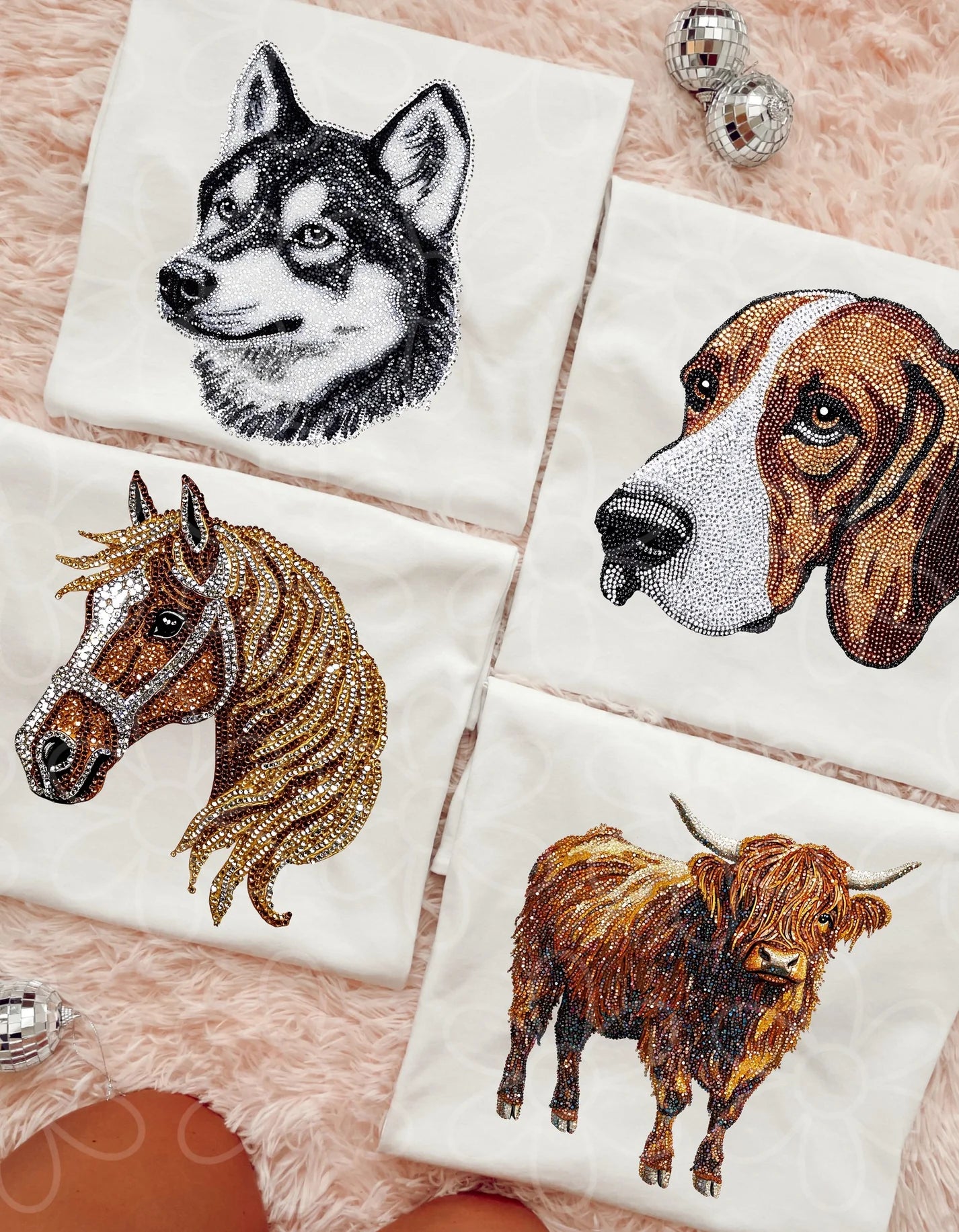 Faux Rhinestone Tees: Multiple Options