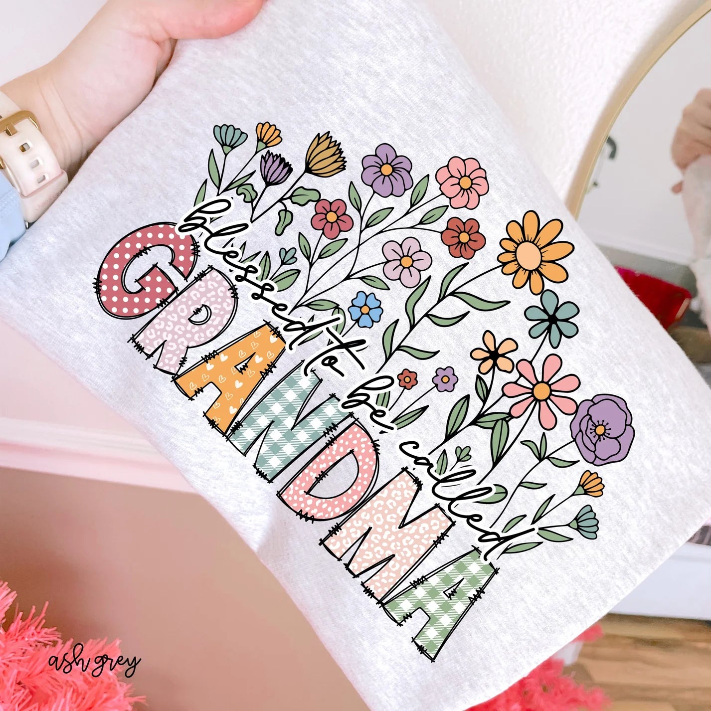 Flower Blessed To Be Called (Multiple Options - NO CUSTOMS) DTF Transfer