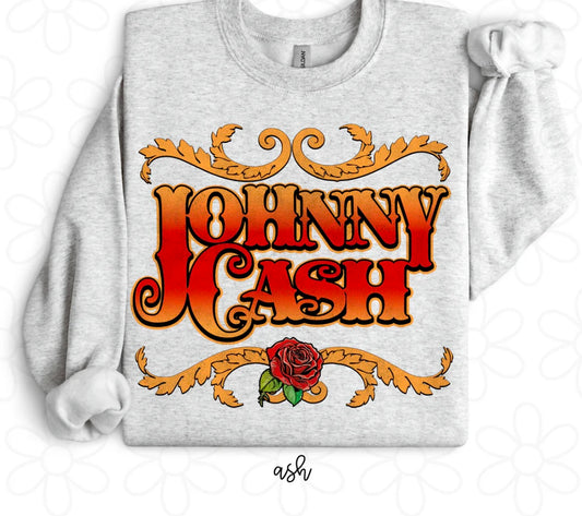 Johnny Cash DTF Transfer