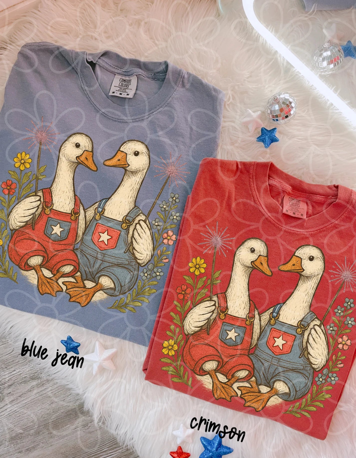 Geese Sparklers DTF Transfer