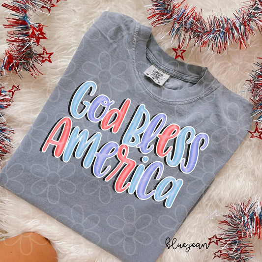 God Bless America DTF Transfer