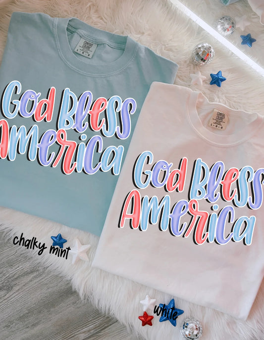 God Bless America DTF Transfer