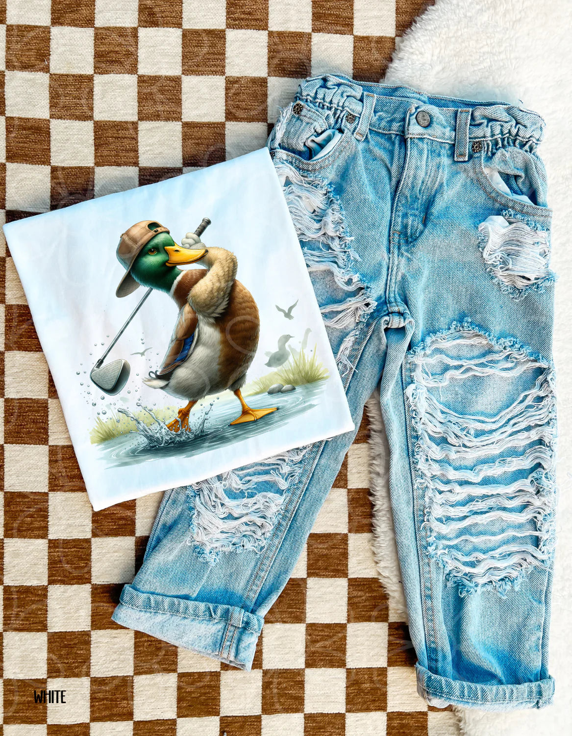 Golfing Duck DTF Transfer