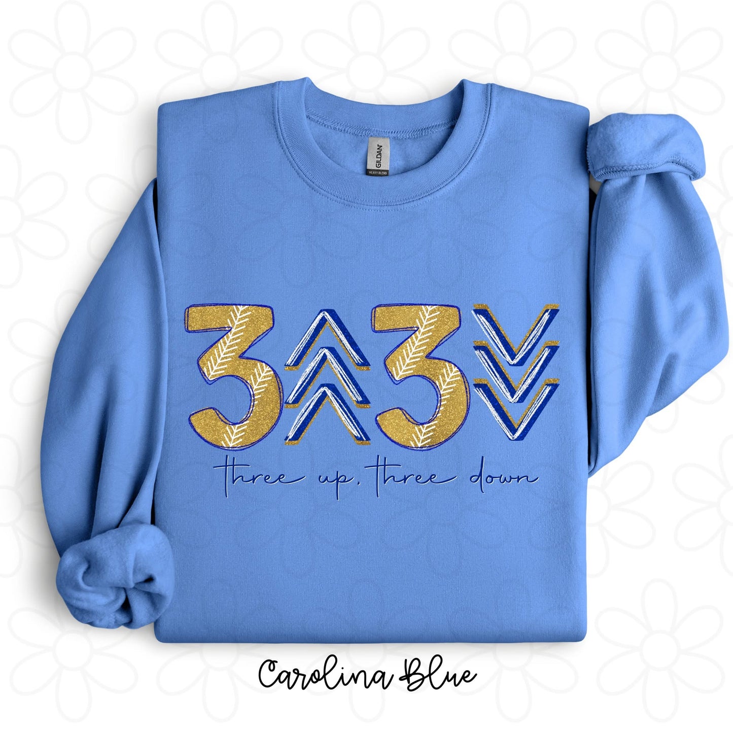 Three Up Three Down DTF Transfer