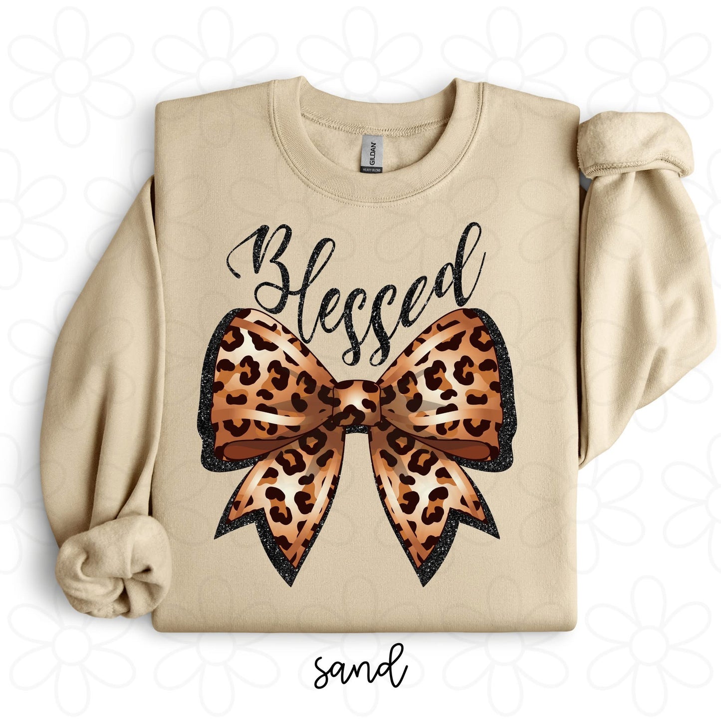 Blessed Leopard Bow DTF Transfer