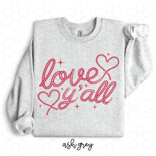 Love Y'all Rope DTF Transfer Only