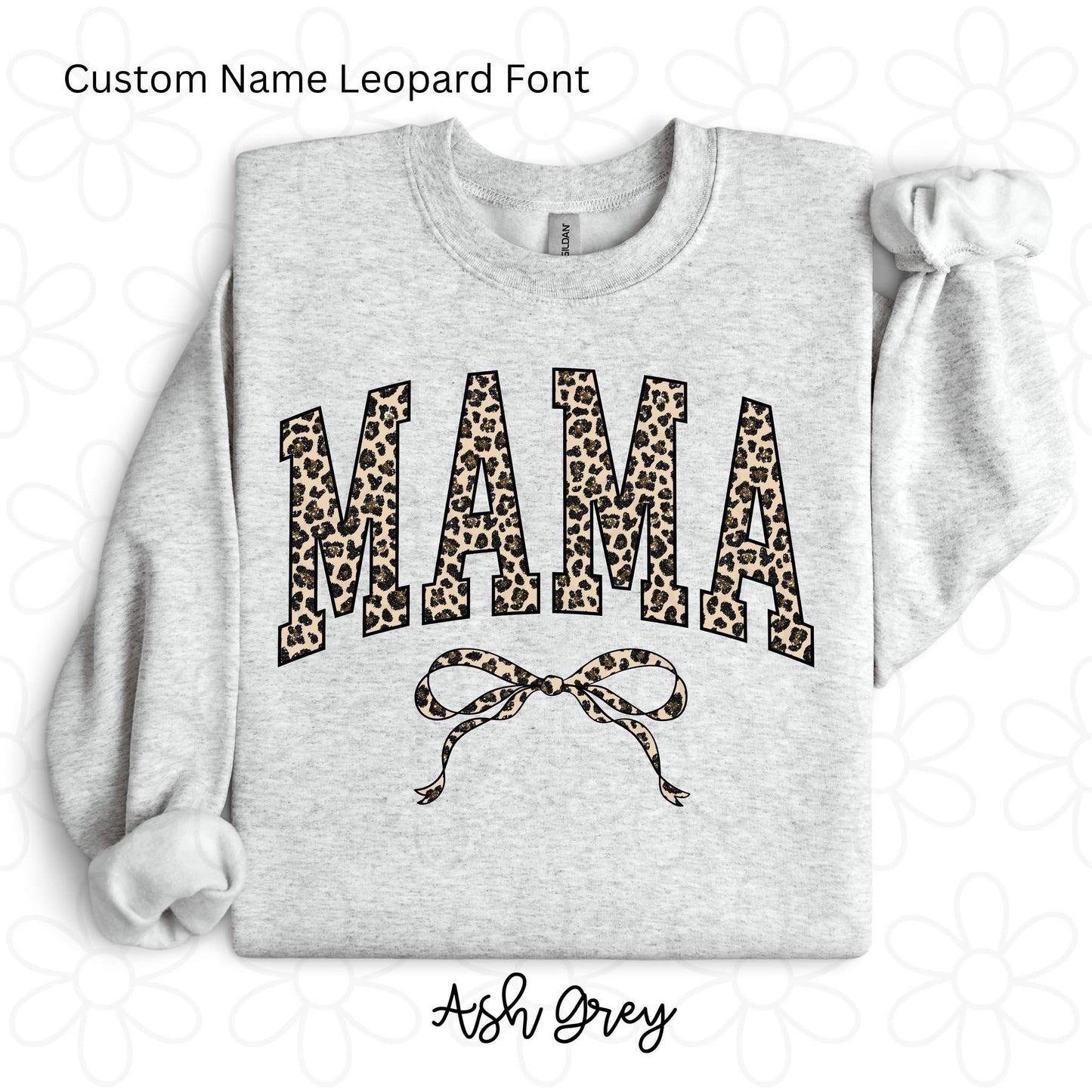 Custom Leopard Bow DTF Transfer