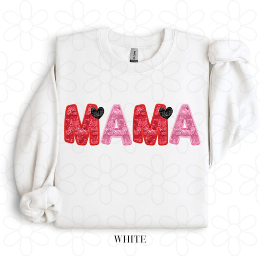 Pink & Red MaMa Hearts DTF Transfer